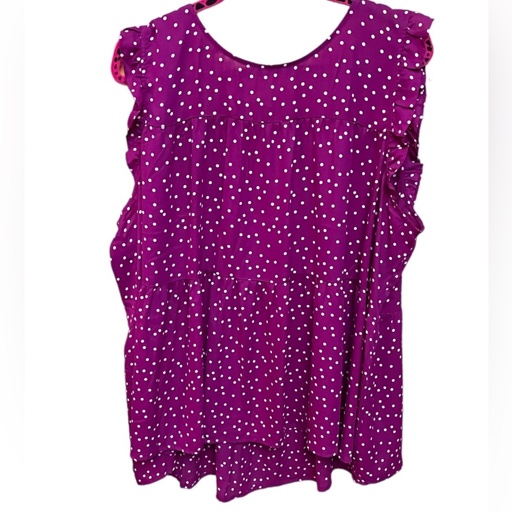 ⭐️ 3/$15 ⭐️ Maurices Pink Polkadot Tank Sleeveless Blouse